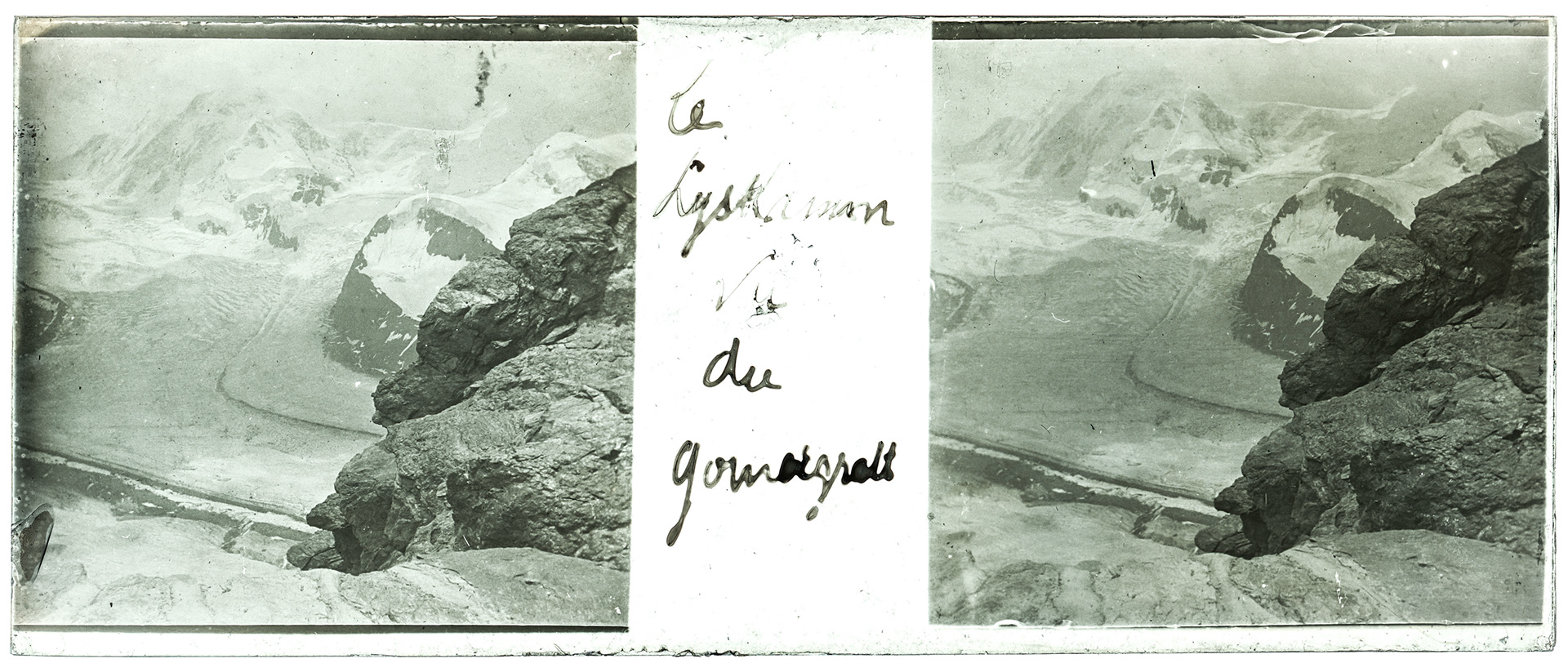 0348_ Suisse-Zermatt Gornergrat - 1902 - "Le lyskamm vu du Gornergratt"