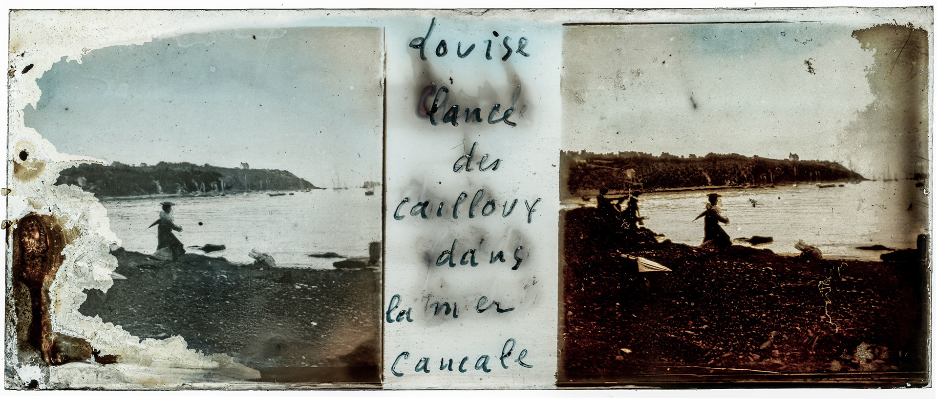 0079_ France-Cancale - "Louise lance des cailloux dans la mer Cancale"