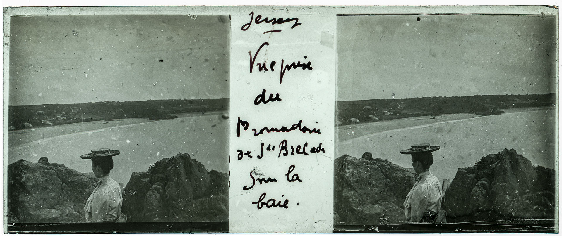 1420_ France-Jersey Saint-Brelade - "Jersey - Vue prise du promotoire de St Brélade sur la baie"