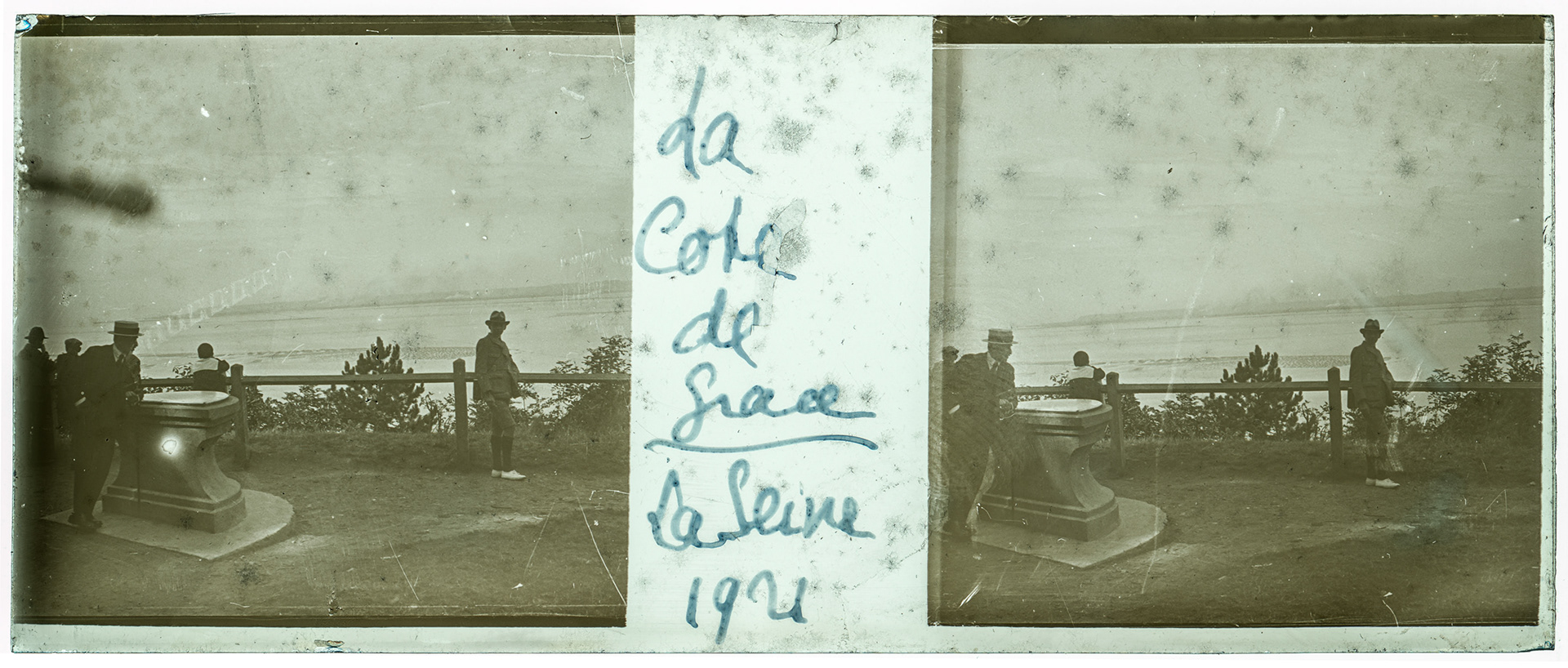 0765_ France-Honfleur côte de Grace - 1921 - "La Côté de Grace - La Seine 1921"