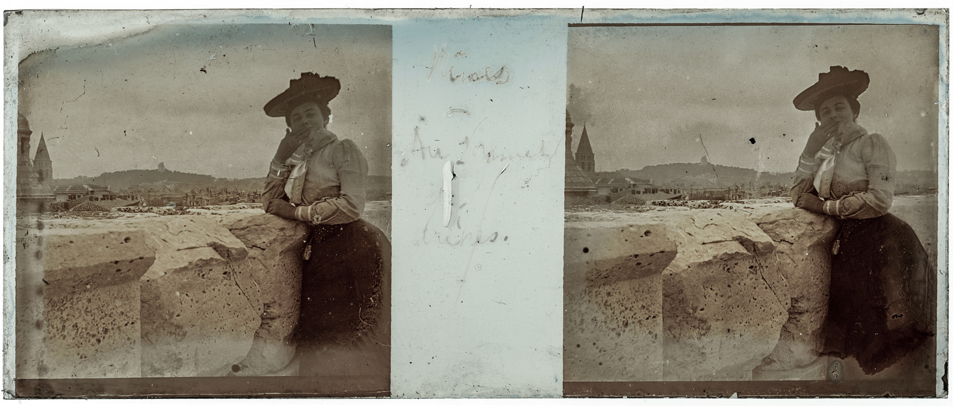 2062_ France-Nîmes arènes de Nîmes - "Nîmes  - Au sommet des arènes"