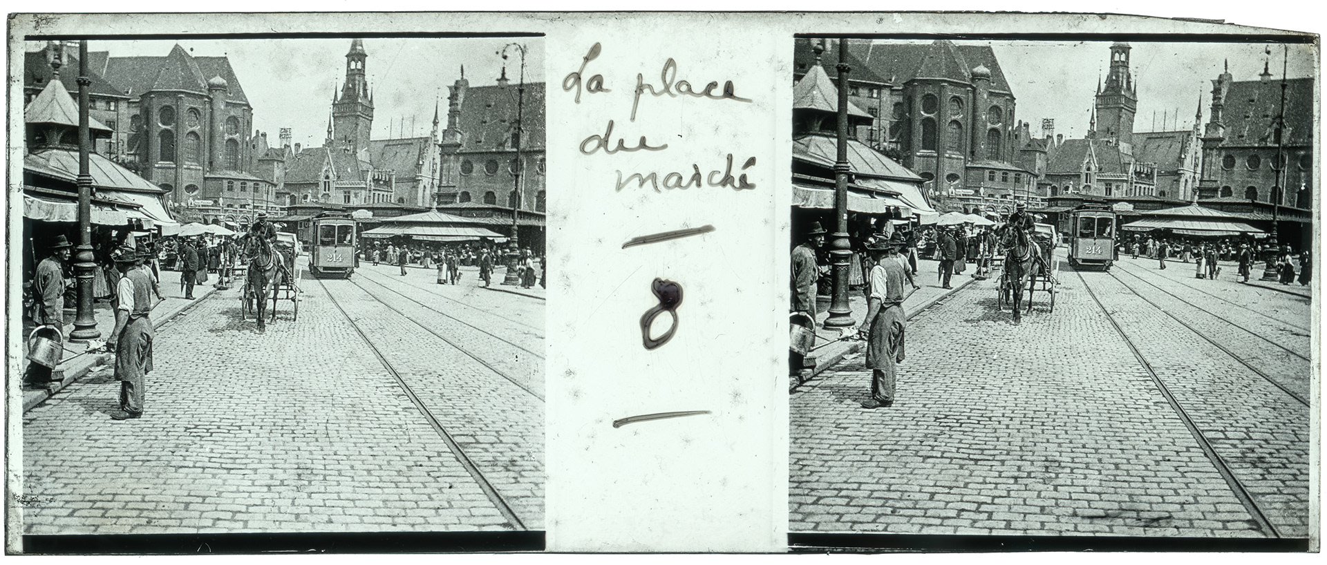 1219_ Allemagne-Munich Viktualienmarkt - 1902 - "La place du marché - 8"