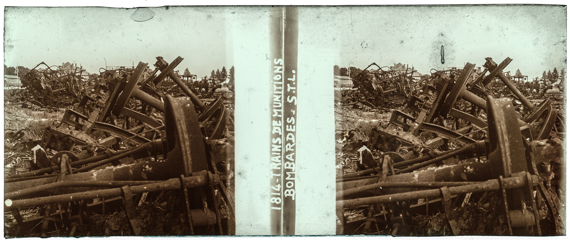 1256_ "1814 - Trains de munitions bombardés S.T.L"