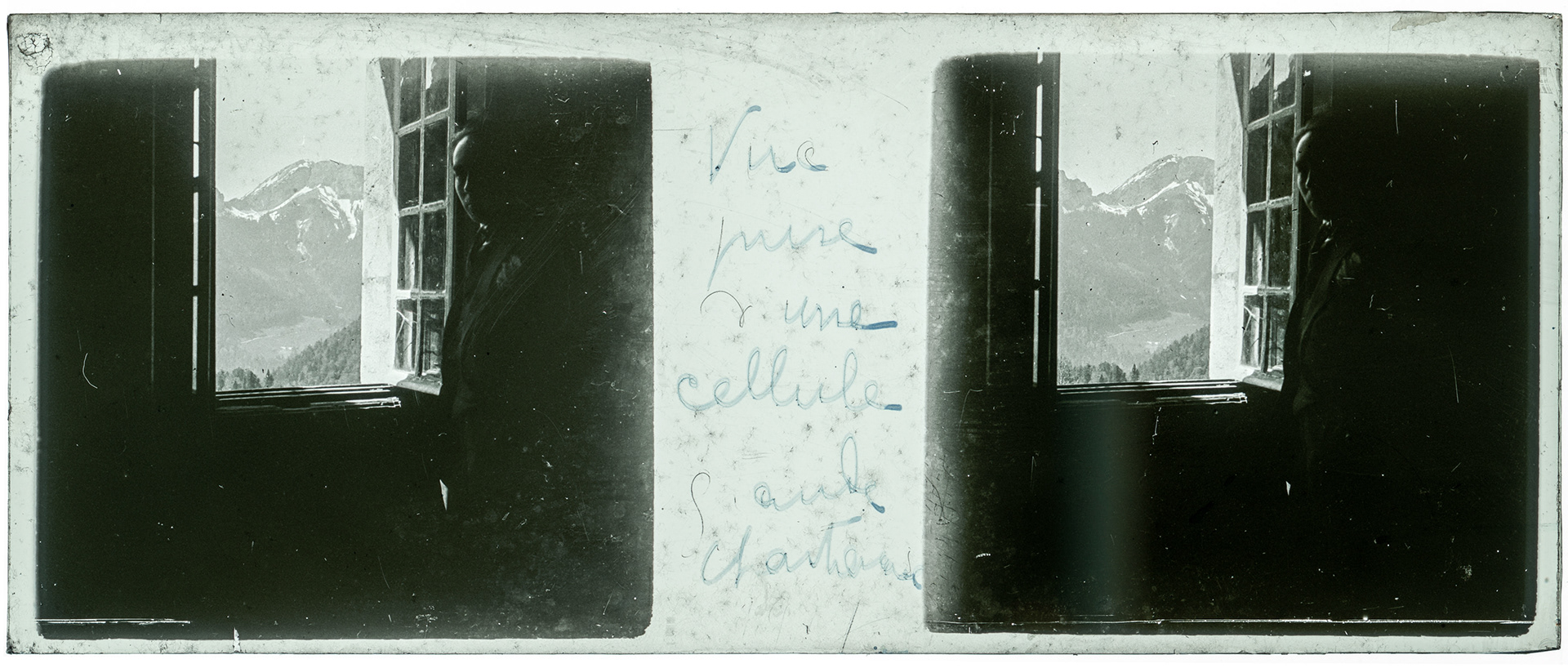 0921_ France-Saint-Pierre-de-Chartreuse Monastères de la Grande Chartreuse - 1927 - "Vue prise d'une cellule - Grande Chartreuse"