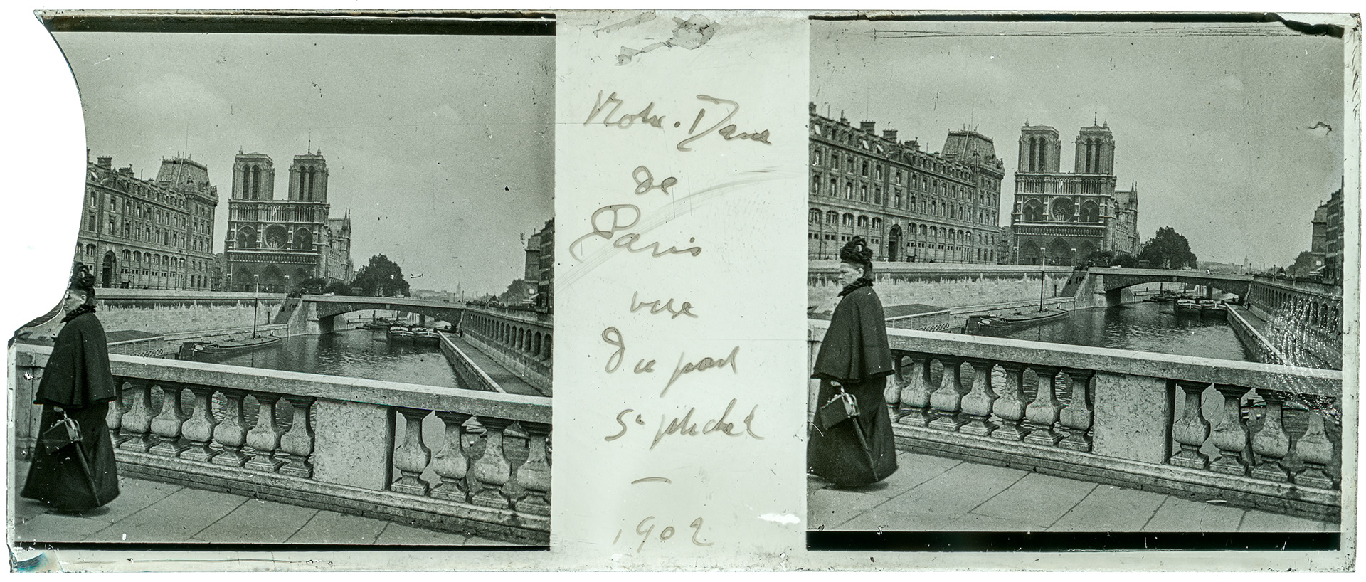 0906_ France-Paris pont saint-michel - 1902 - "Notre-Dame de Paris vue du pont St Michel - 1902"