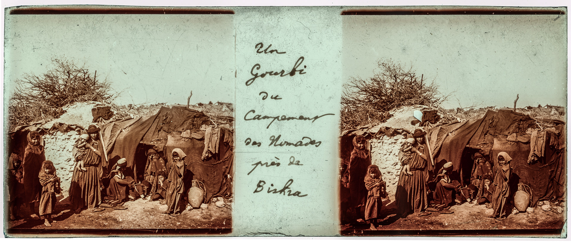 0882_ Algérie-Biskra - 1929 - "Un gourbi du campement des Nomades près de Biskra"