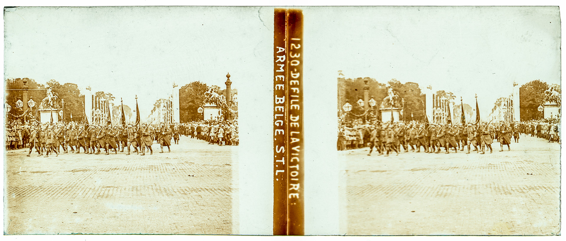 0117_ France-Paris - 14 juillet 1919 - "1230 Défilé de la Victoire : Armée Belge STL"