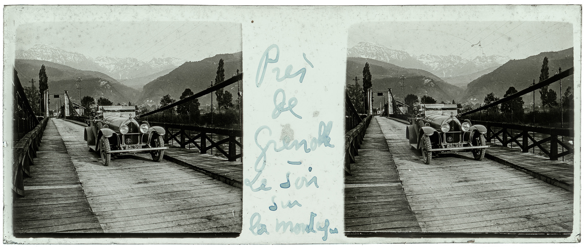 2154_ France-Grenoble - "Près de Grenoble - Le soir sur la montagne"