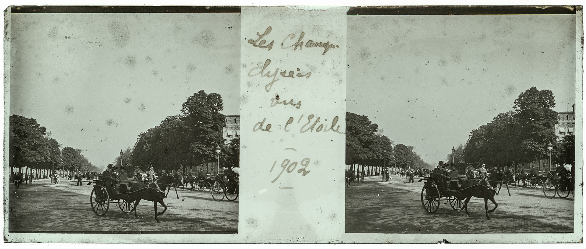 2159_ France-Paris place de l'Etoile - 1902 - "Les champs élysées vus de l'Etoile - 1902"