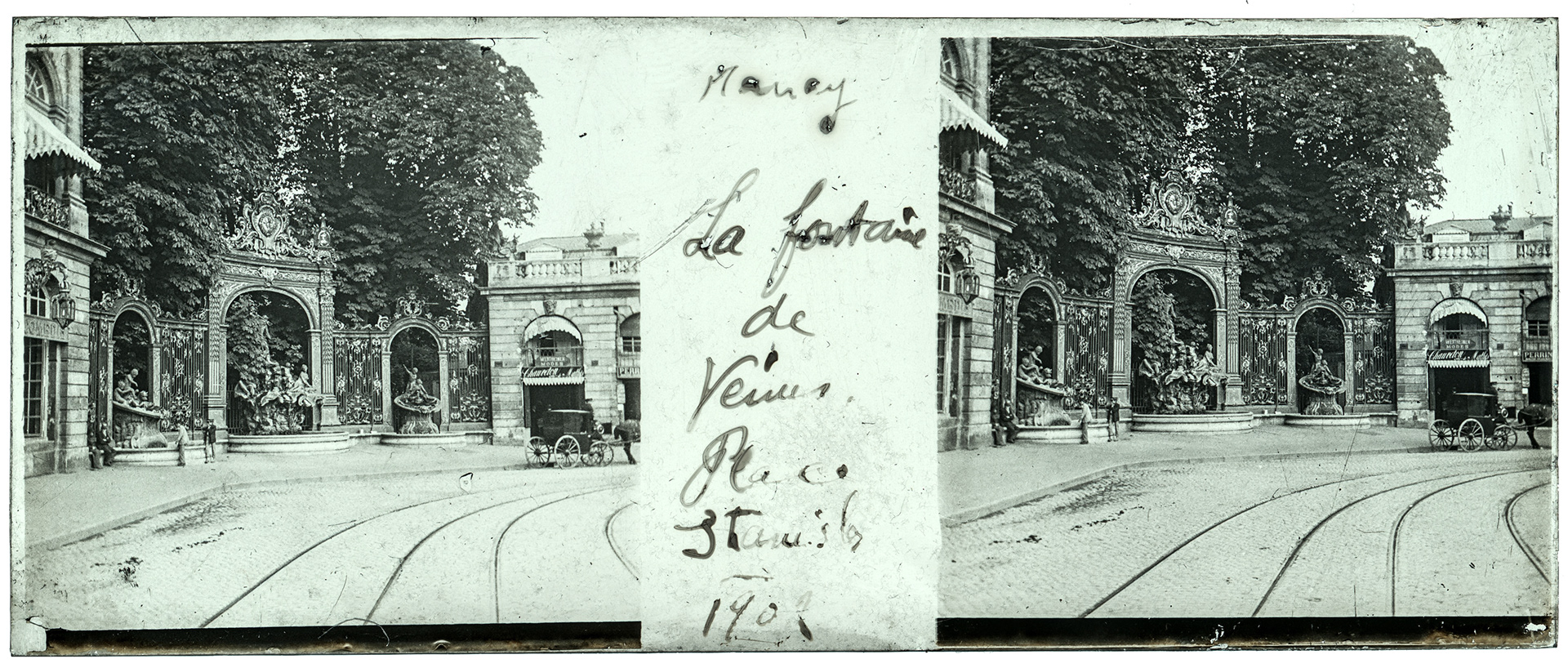 1362_ France-Nancy place Stanislas - 1902 - "Nancy - La fontaine de Vénus - Place Stanislas - 1902"