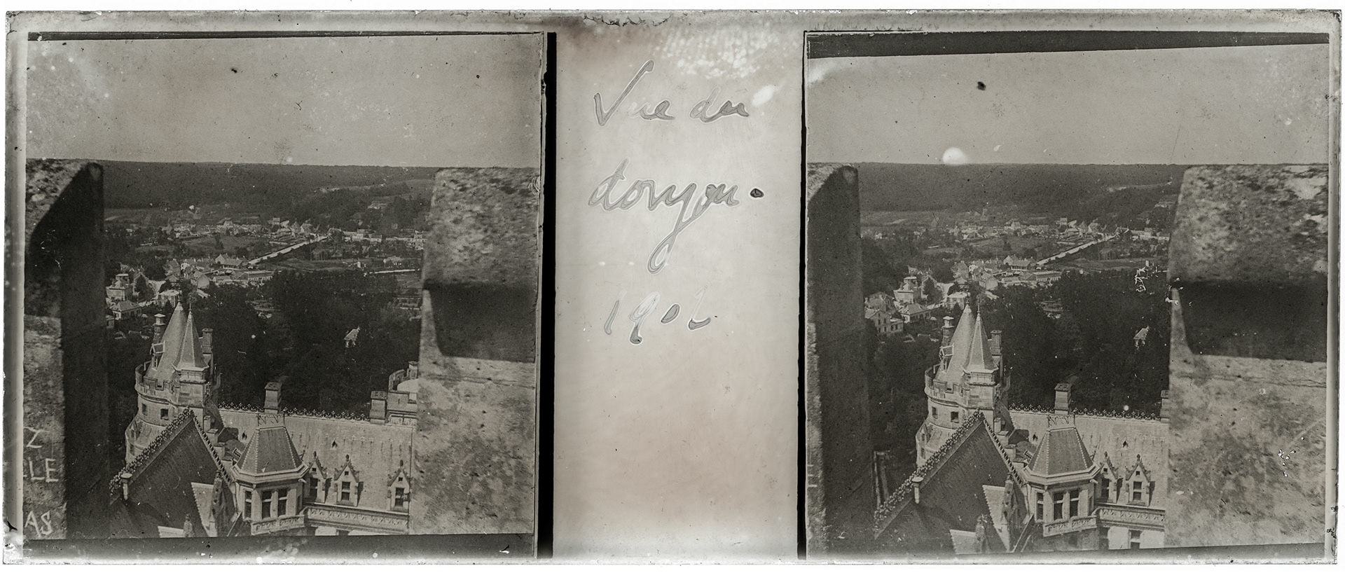 1683_ France-Pierrefonds chateau de Pierrefonds - 1902 - "Vue du donjon 1902"