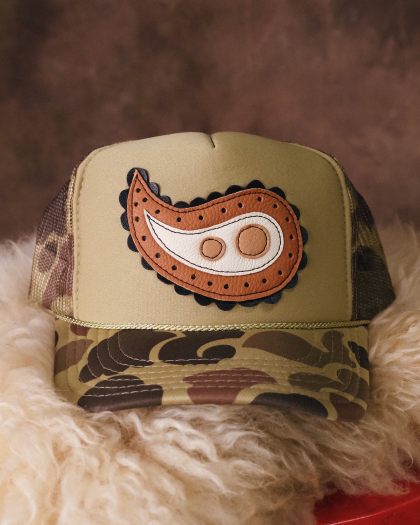 Camo+Black Paisley Hat