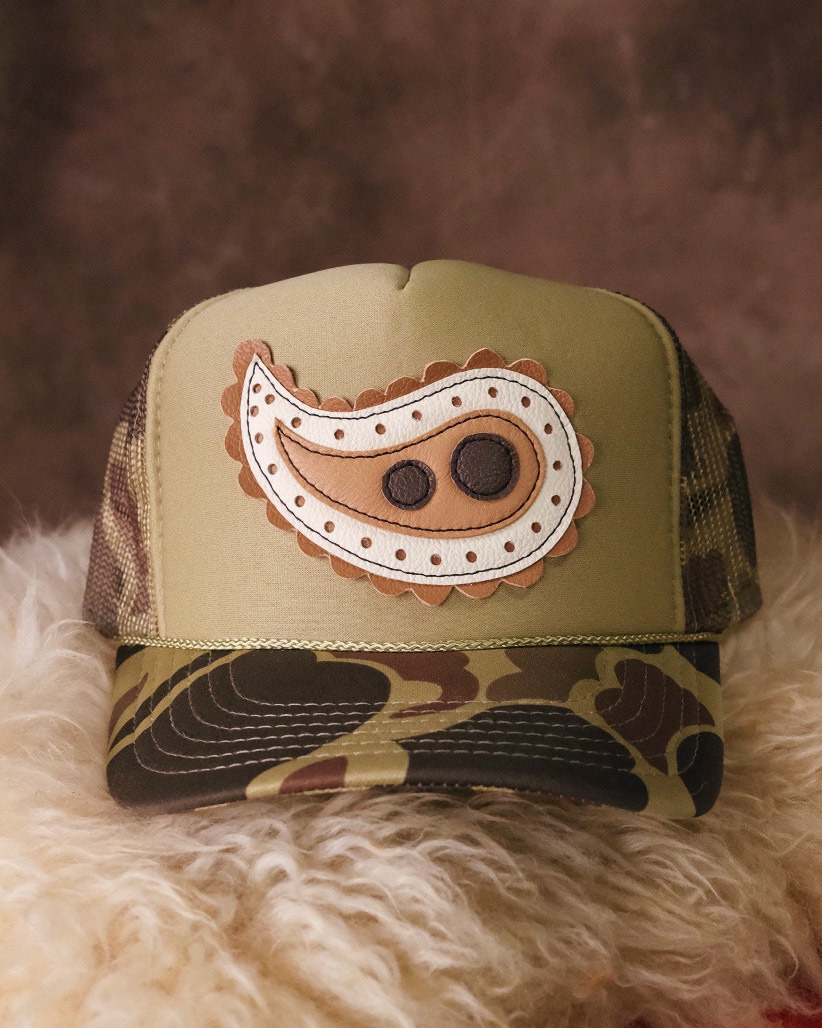 Camo+Brown Paisley Hat