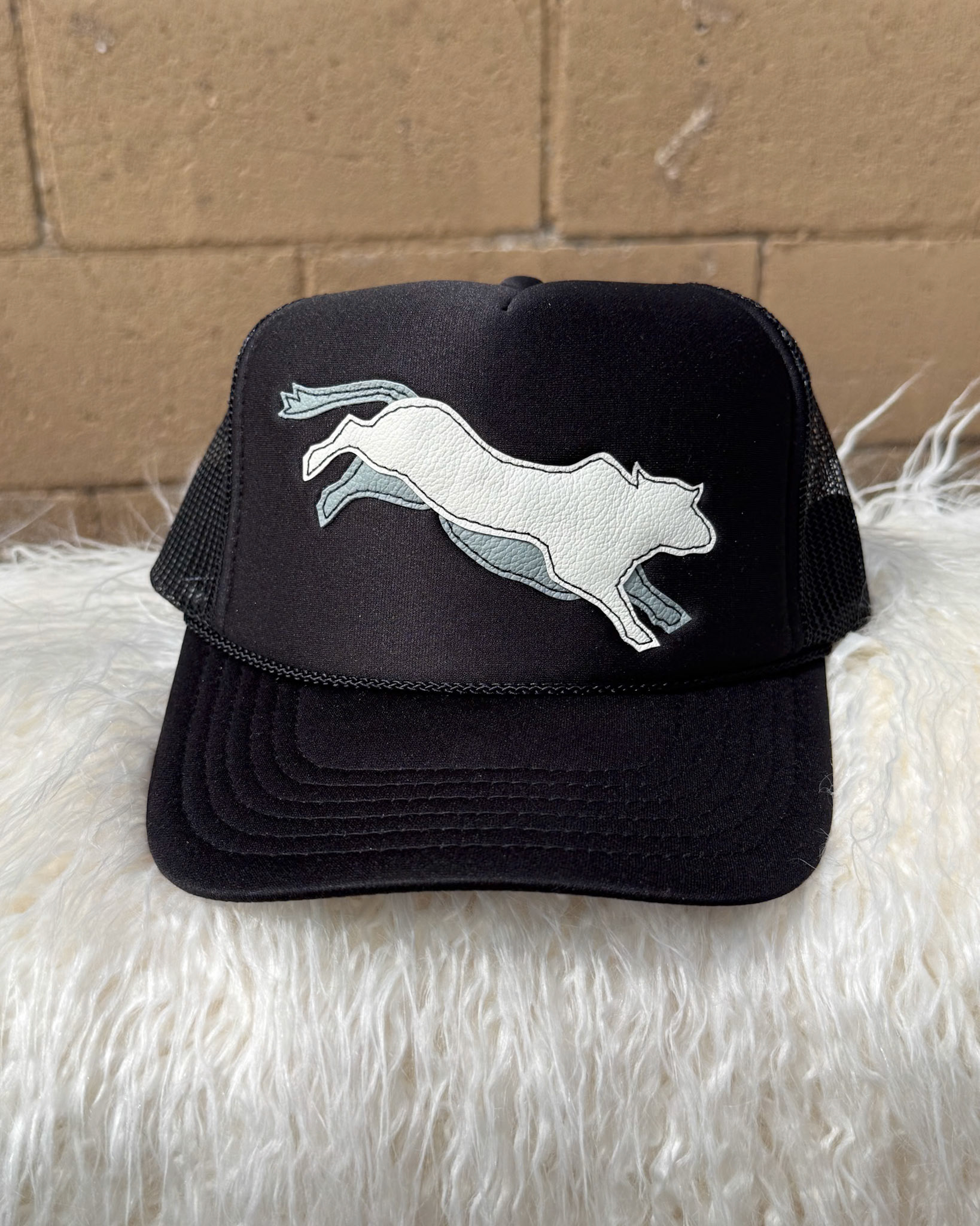 Black+White Bull Hat