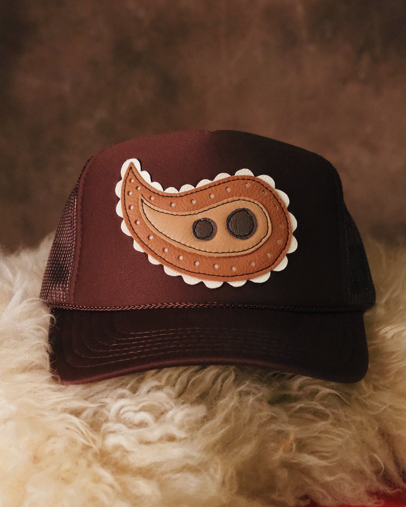 Brown Paisley Hat