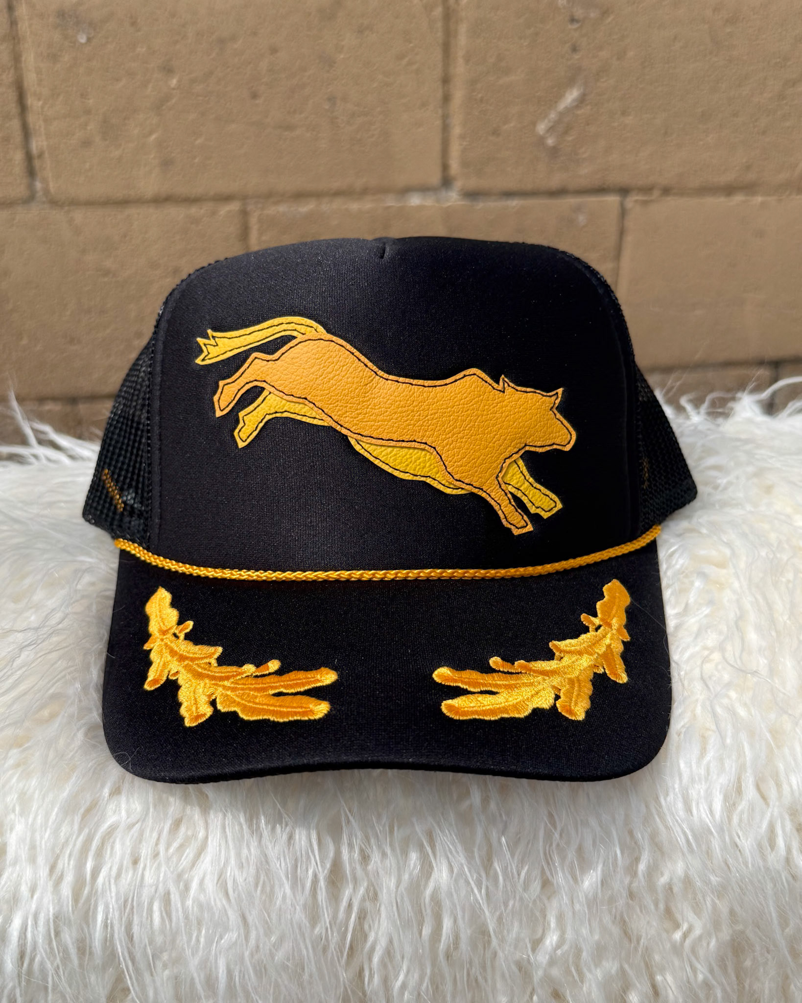 Gold Bull Hat