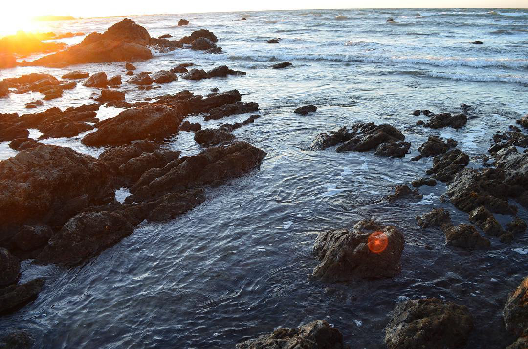 Rocky beach at sunset - Mazatlán, Mexico