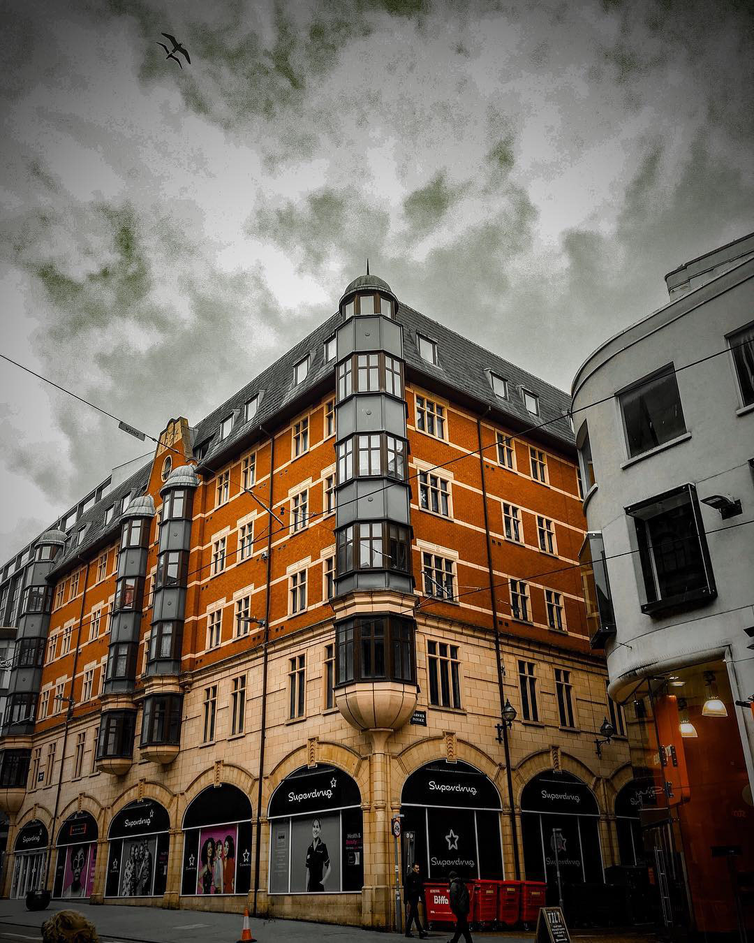 Street corner in London, UK