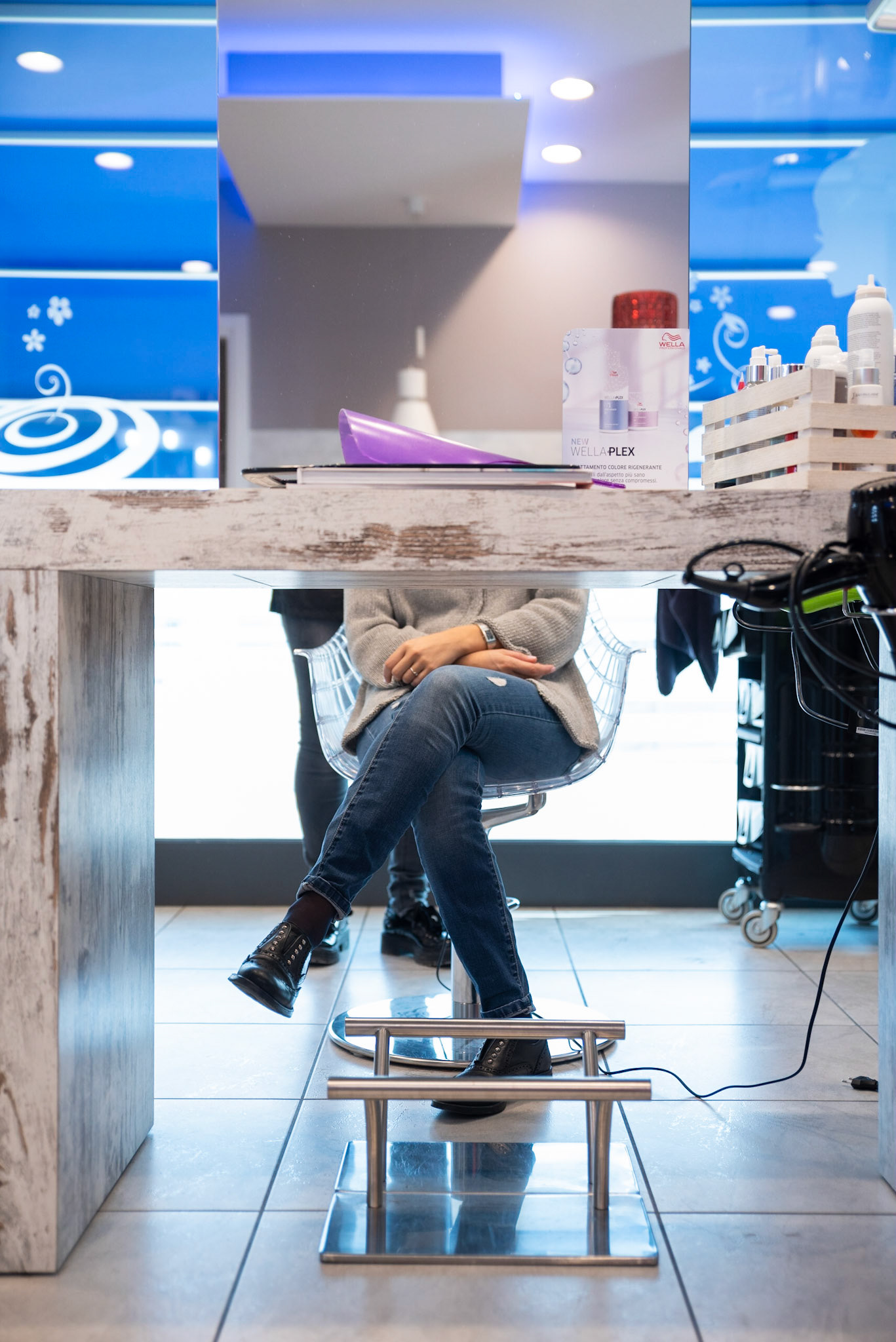 Nel salone di bellezza