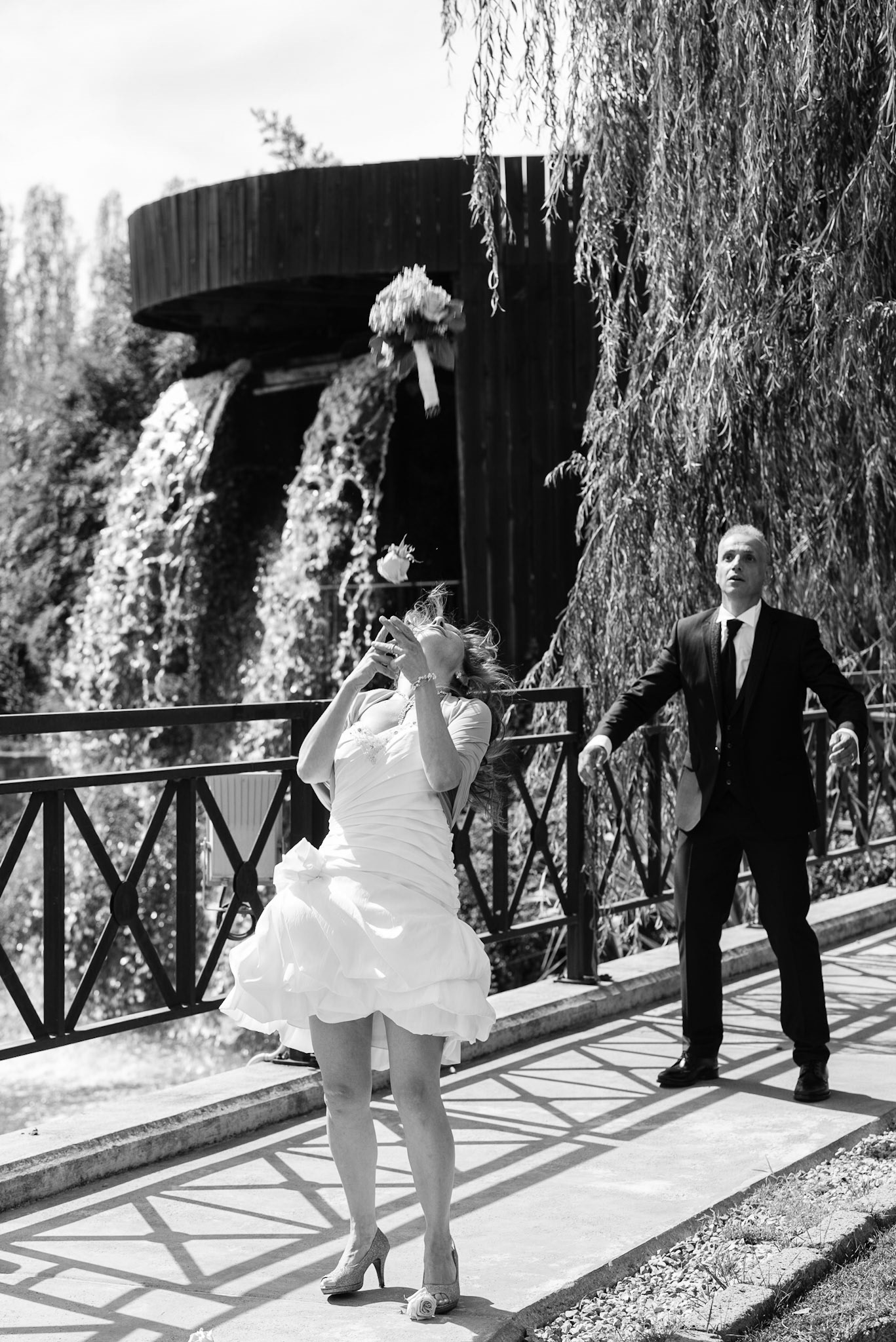 Uno strano lancio del bouquet