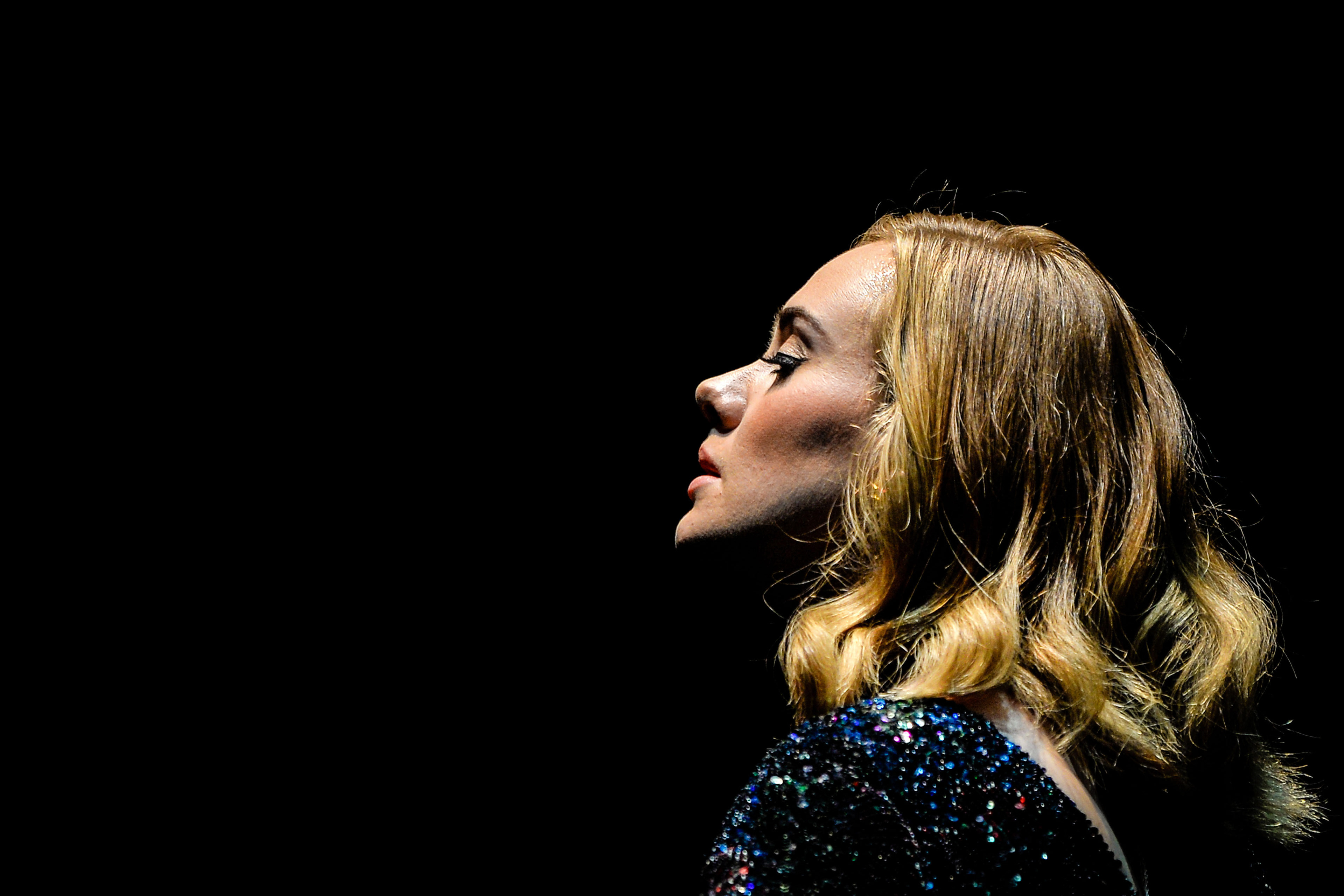 British singer Adele performs at SportPaleis in Antwerpen, Belgium, 12 June 2016. (Photo by Sascha Steinbach/Getty Images For Adele)