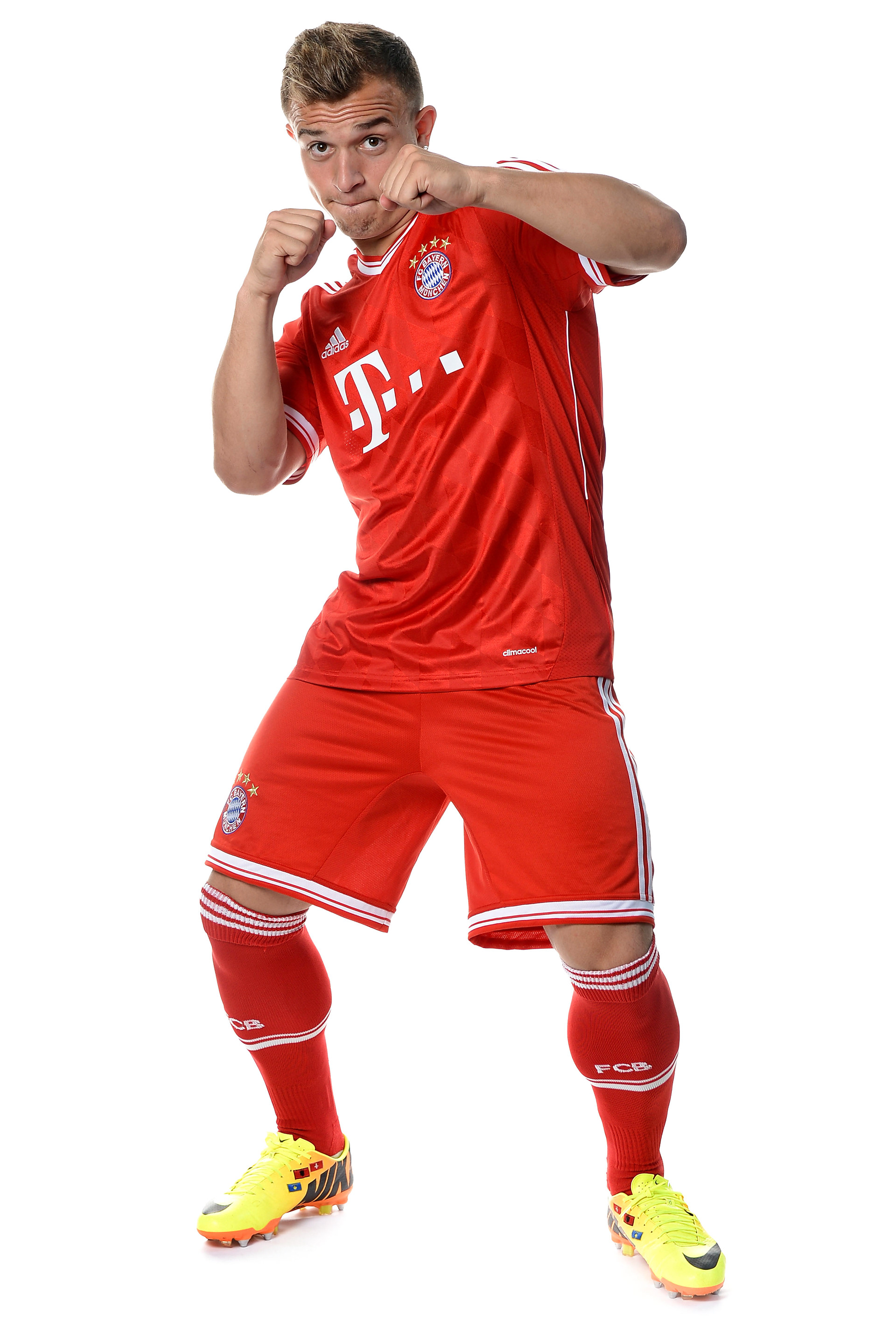 Xherdan Shaqiri poses during the FC Bayern Muenchen Team Presentation for DFL on July 18, 2013 in Munich, Germany. (Photo by Sascha Steinbach/Getty Images)