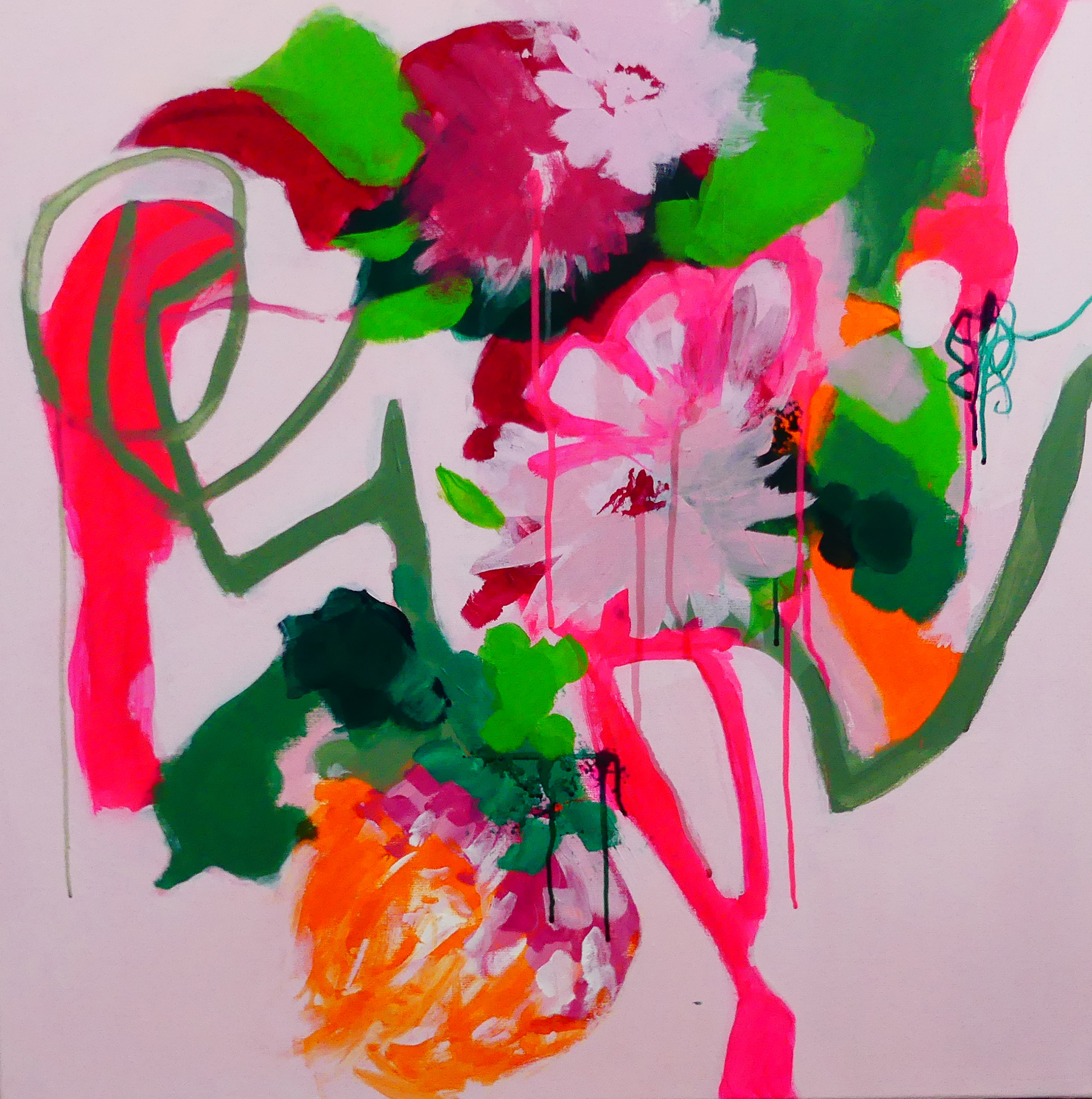 Acrylique sur toile, 70 X 70 cm