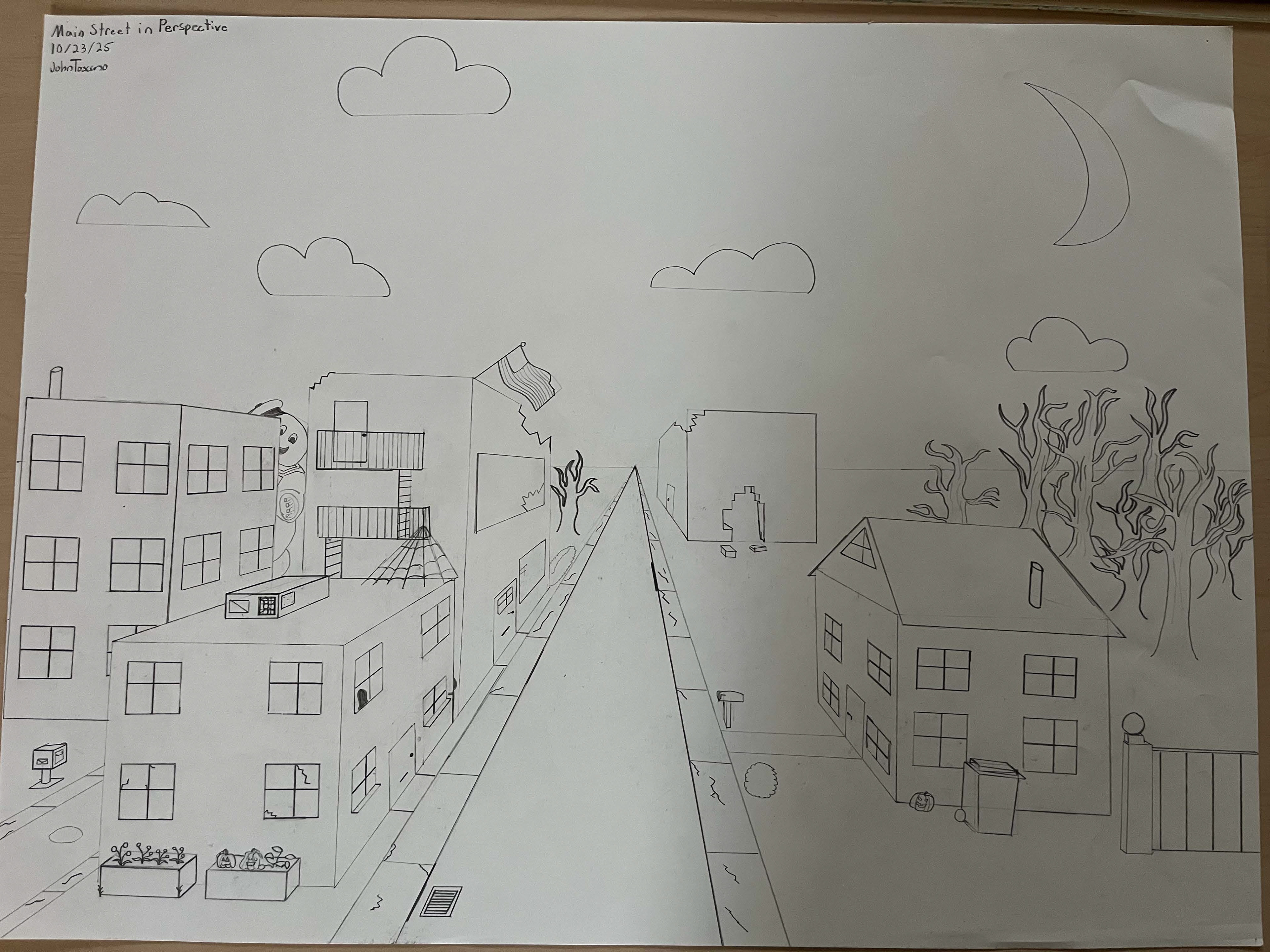 Main Street in perspective