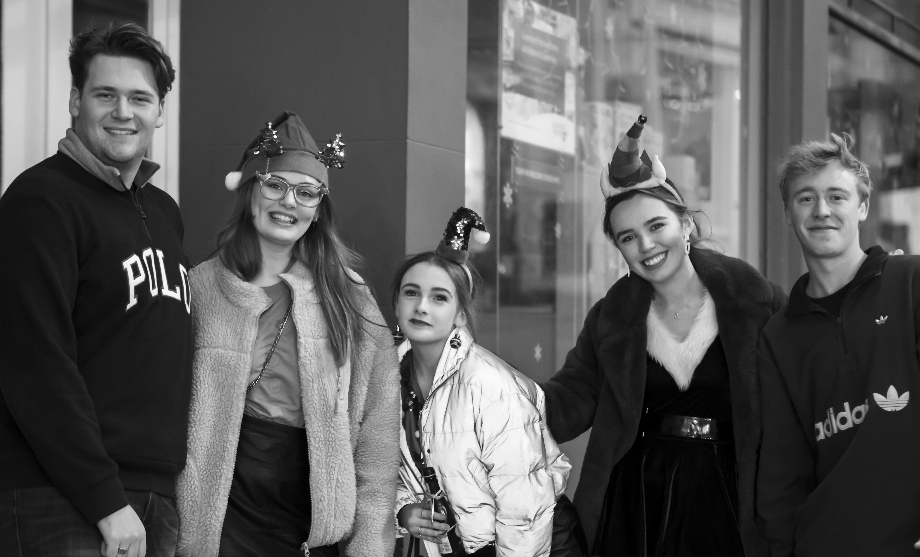 Nos. 9,10,11,12 & 13 Christmas revellers
