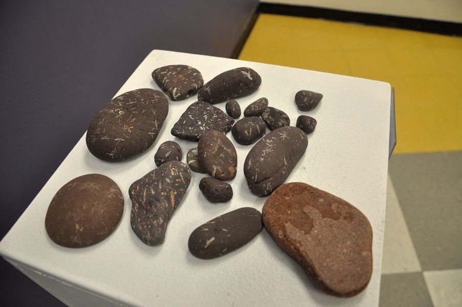 From the Collection of the Artist, found rocks, dimensions variable