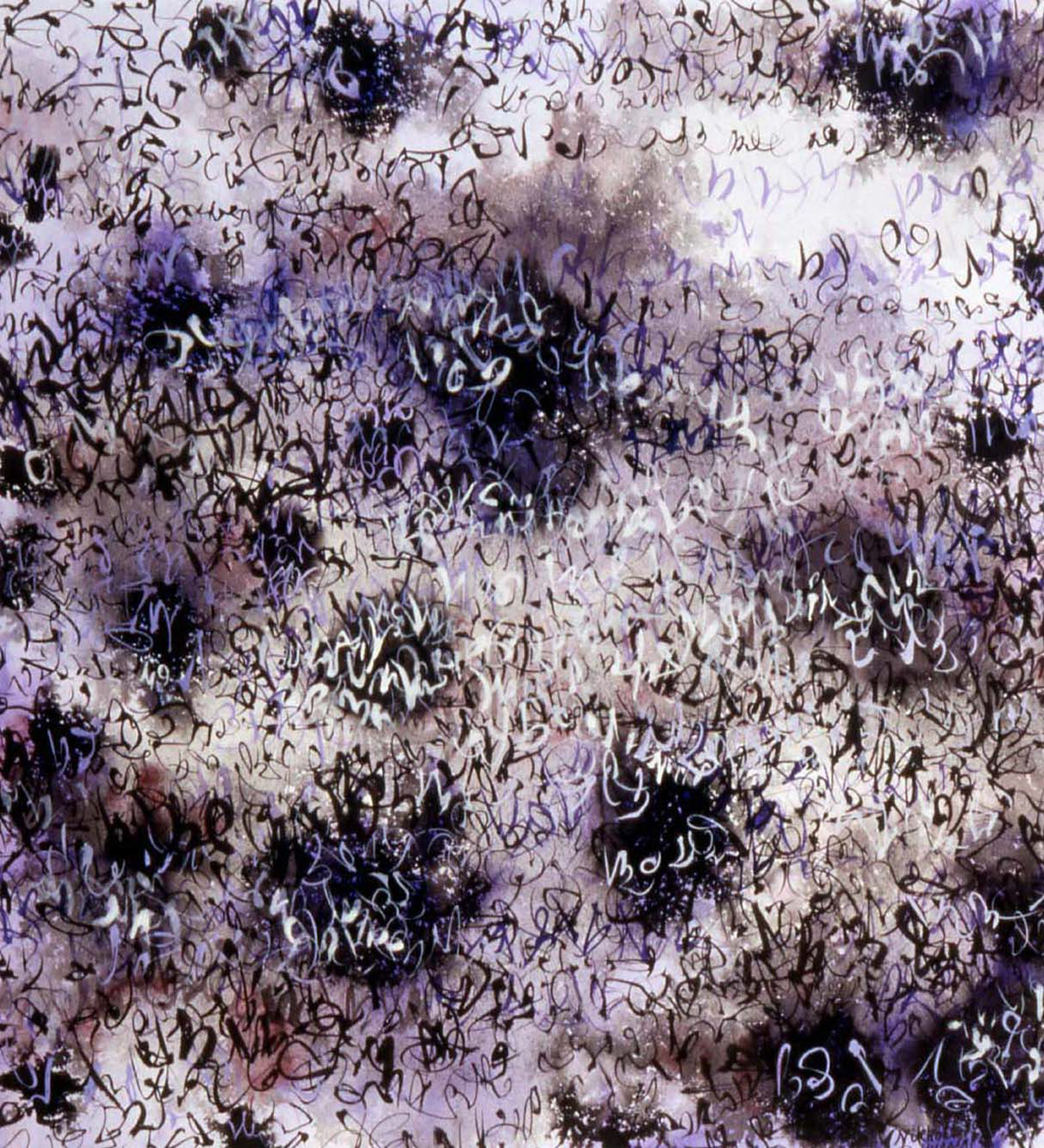 Alphabet VII, ink on paper, 23" x 23"