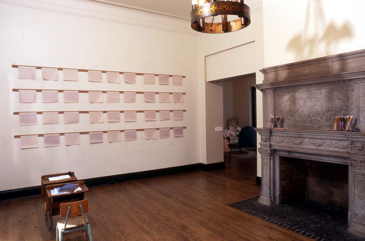 Learning to Write, mixed media, dimensions variable