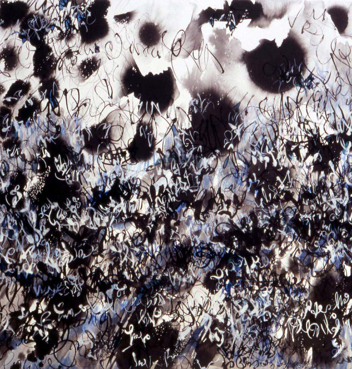 Alphabet VI, ink on paper, 23" x 23"