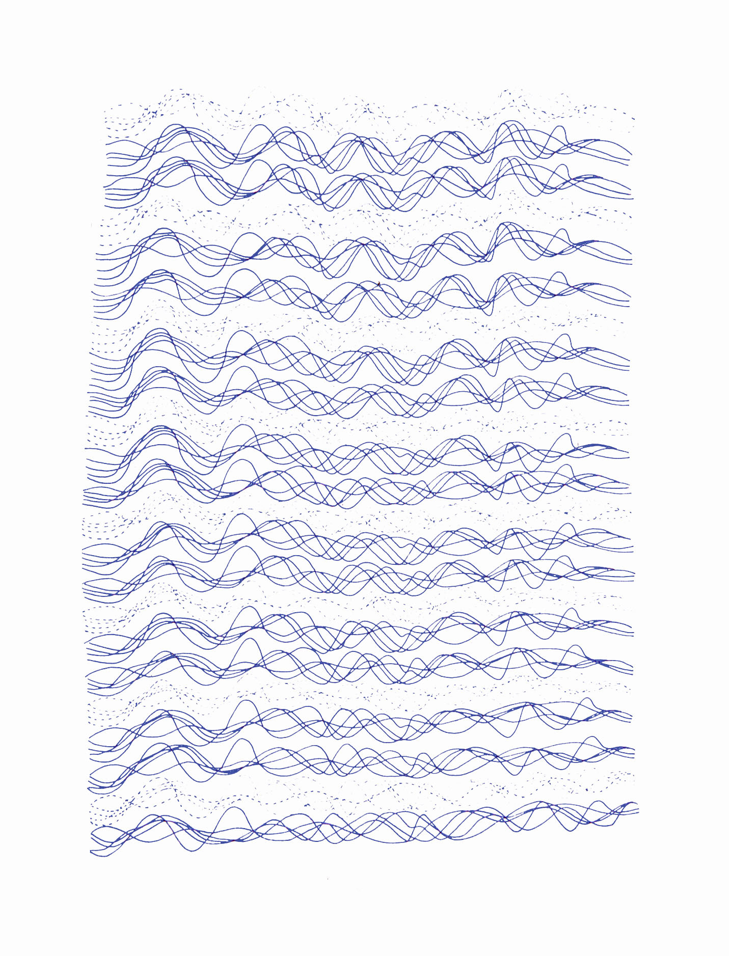 Translation I, ink on paper, 7" x 17"