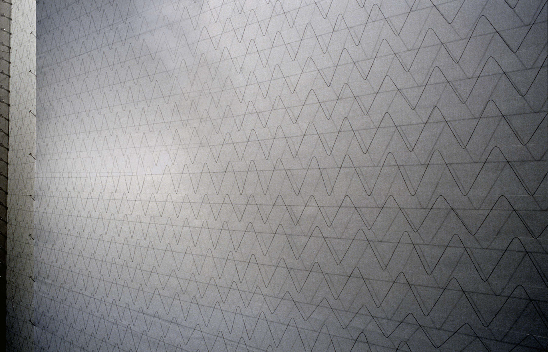 Perfection-Imperfection, thread and monofilament, 9' x 12' x 1.5"