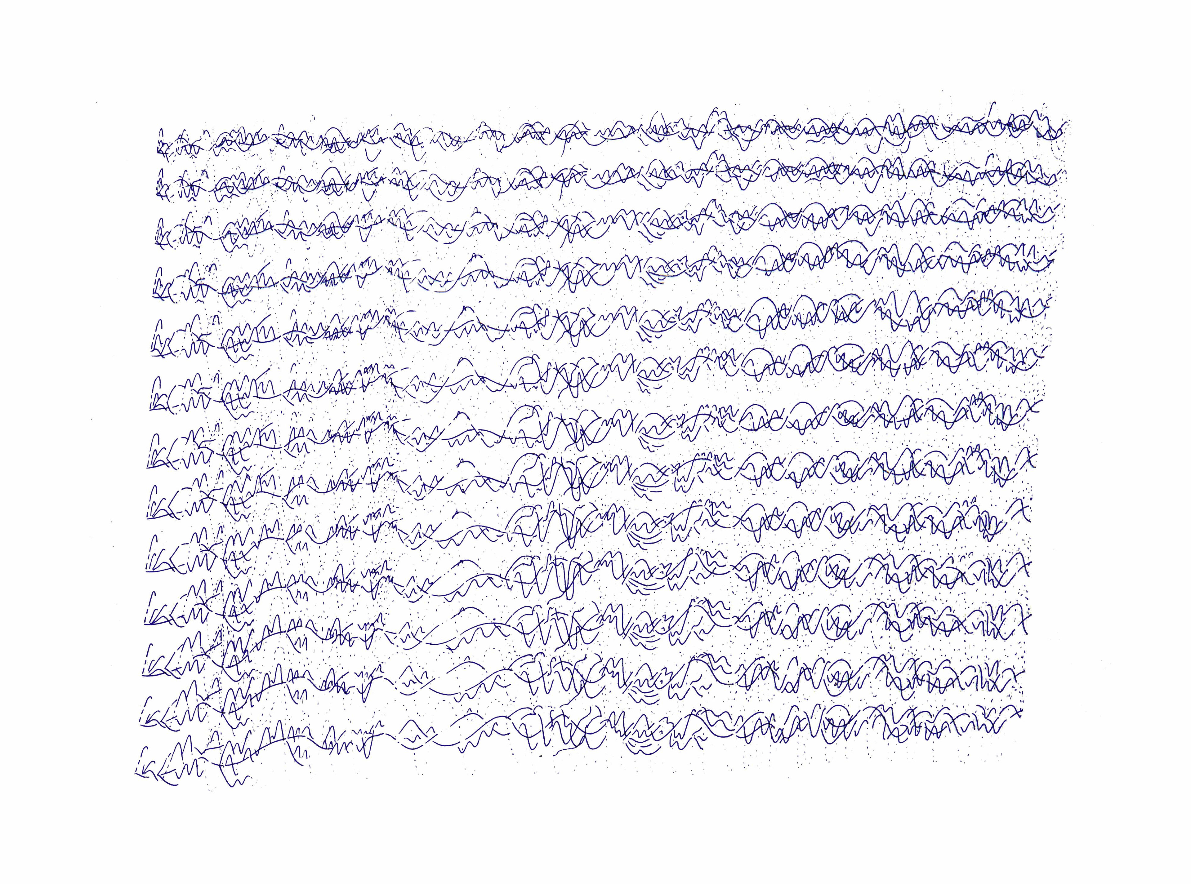 Translation III, ink on paper, 20" x 30"