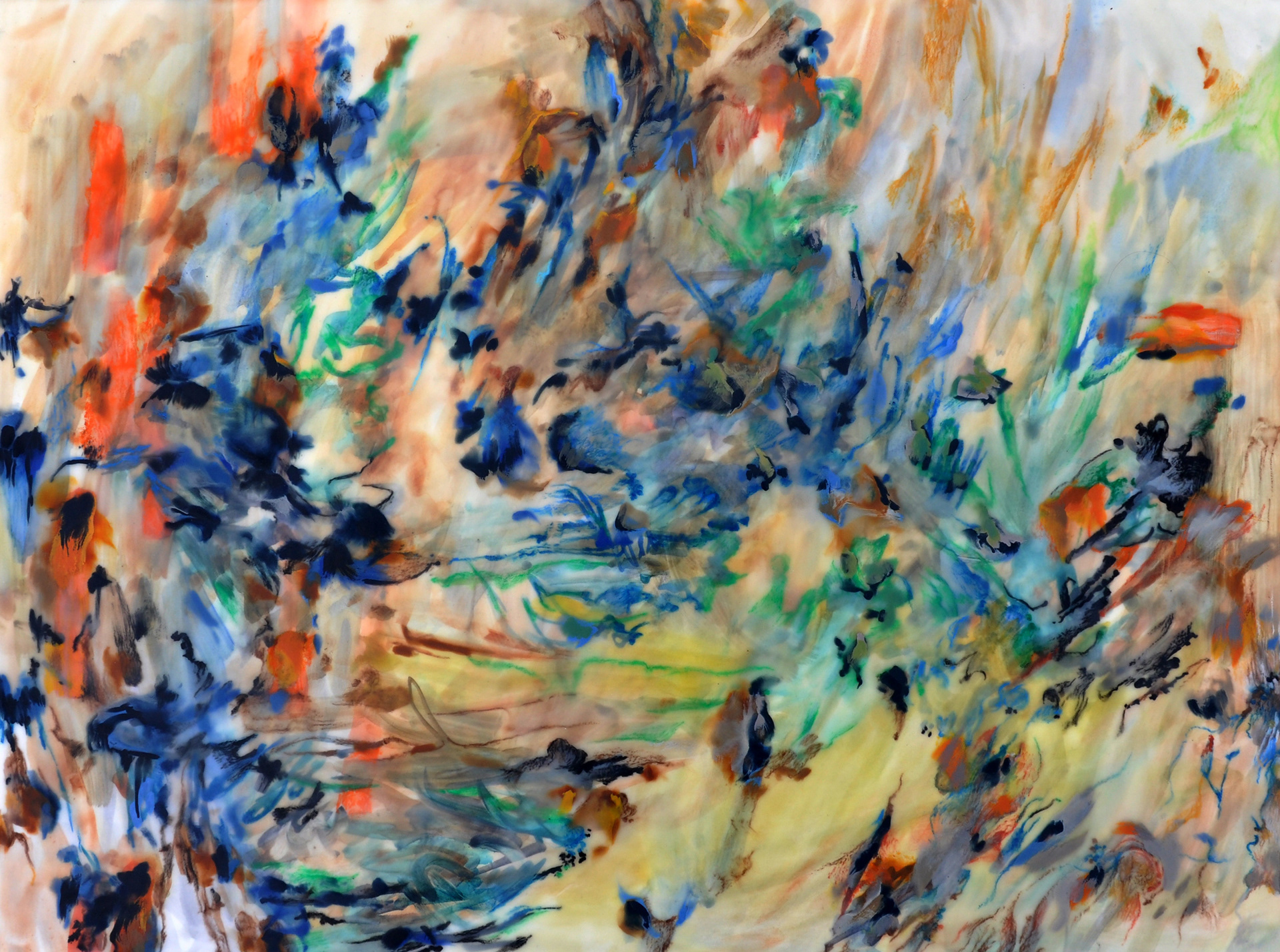 Strata II, encaustic on panel, 20" x 26"