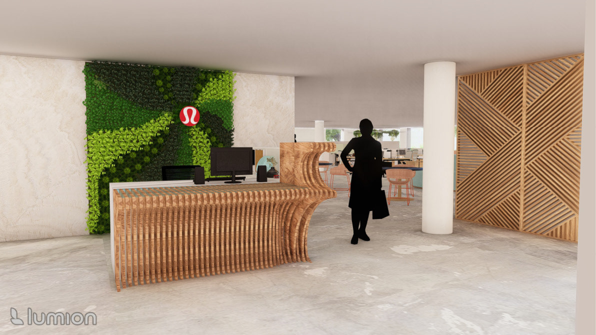 RECEPTION DESK AND ENTRANCE