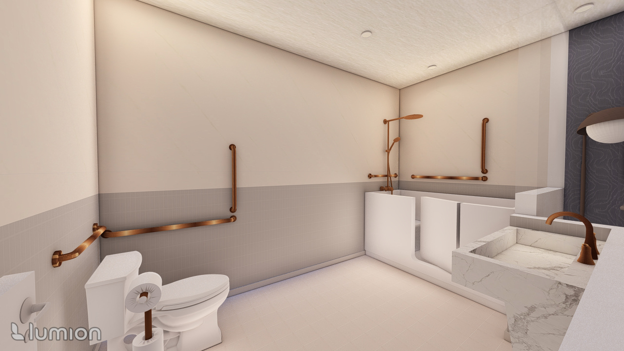 BARRIER-FREE ACESSIBLE WASHROOM