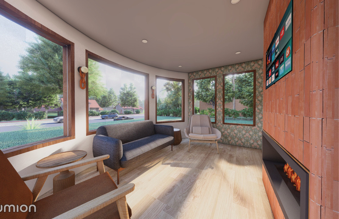 VIEW INTO LIVING ROOM