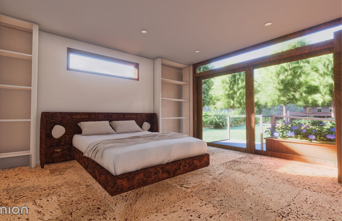 VIEW OF PRIVATE BEDROOM WITH OUTDOOR ACESS