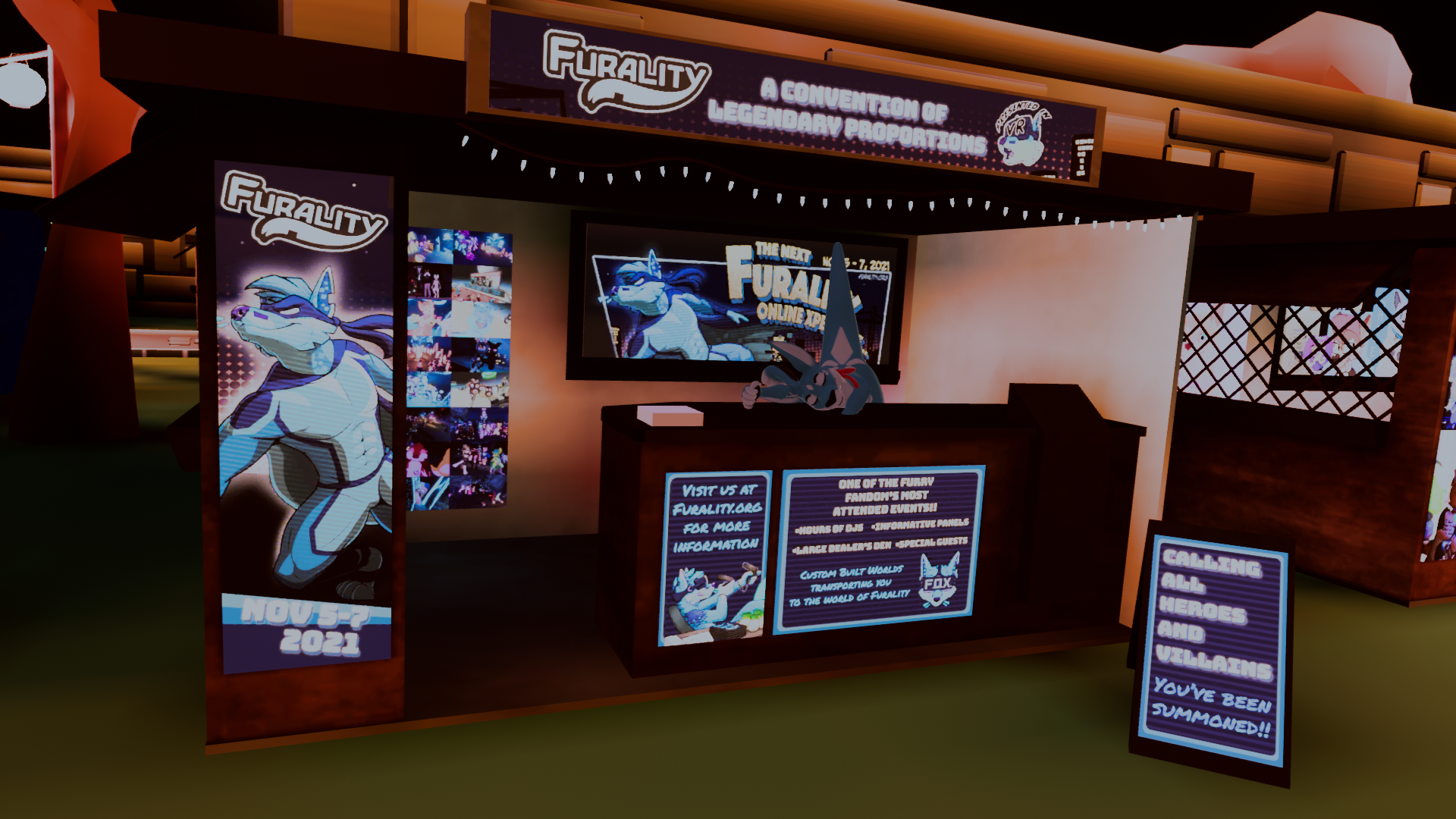 Furality Legends Booth at VRCon 2021