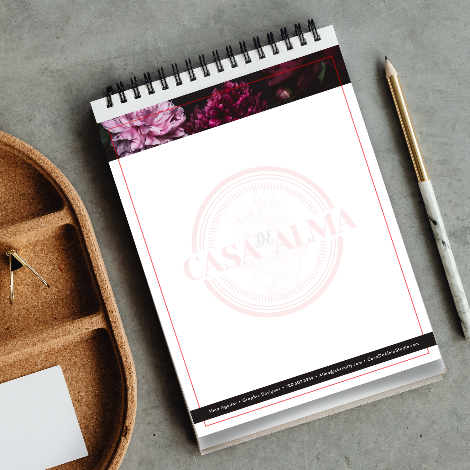 Letterhead created for Casa De Alma.