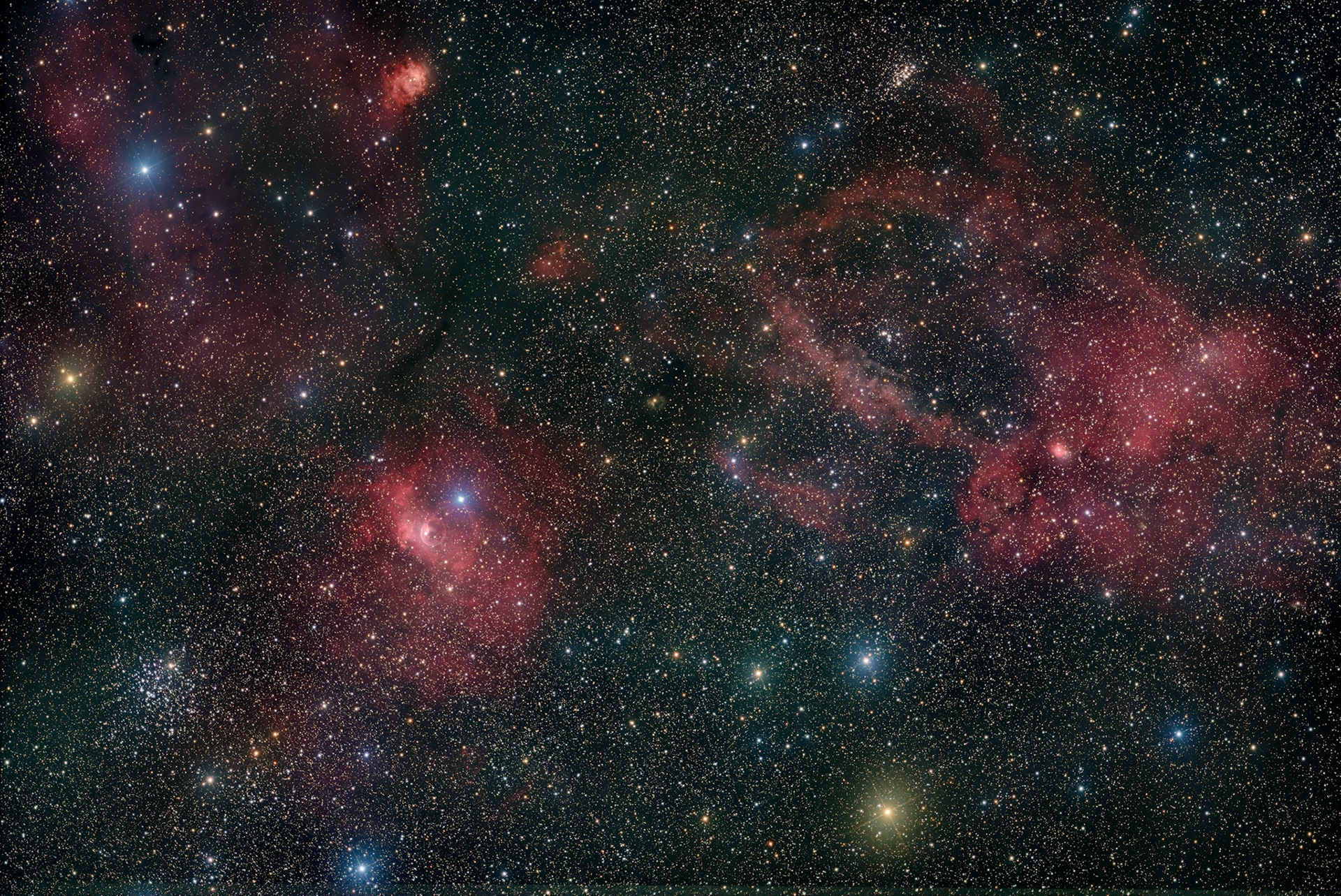 NGC7635 M52Takahashi Epsilon 180EDASI 2600 MC Duo66x300s09/26