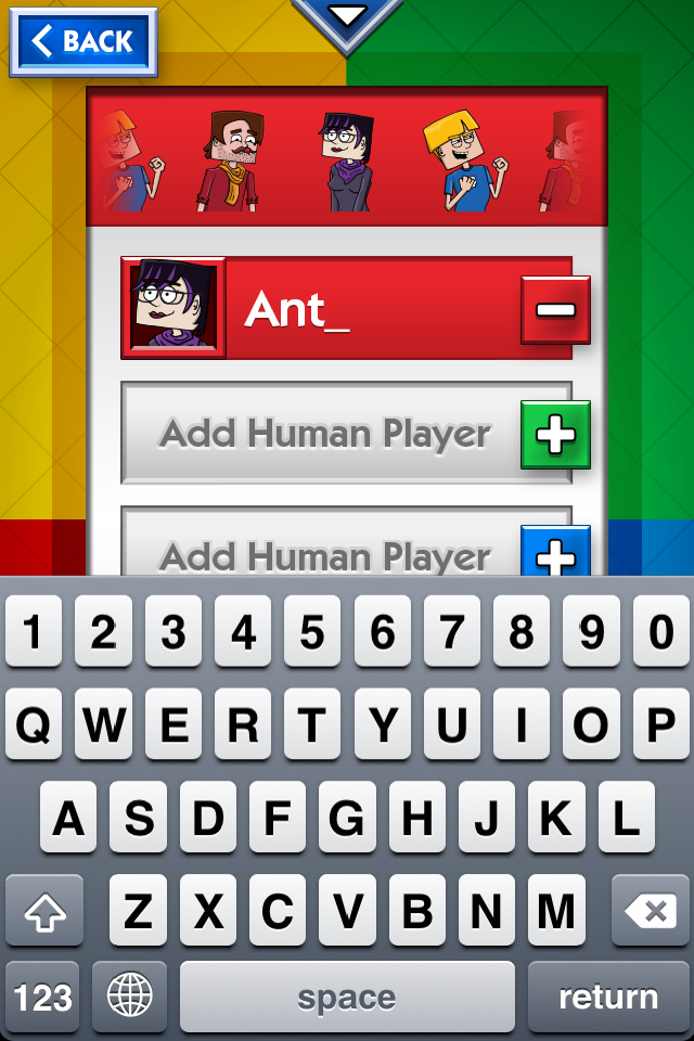 Premilinary Character selection screen that didn't get used.