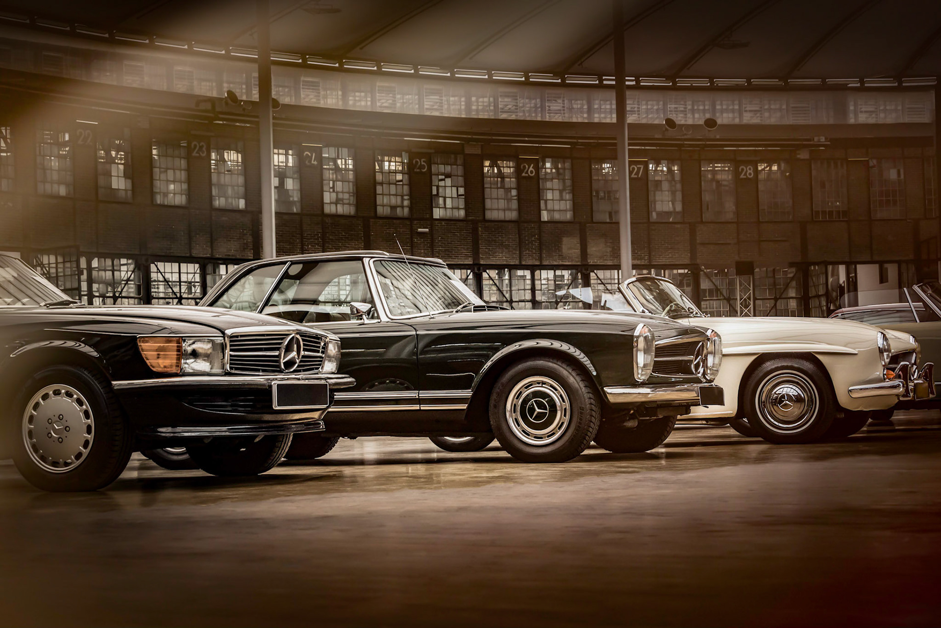 Mercedes Benz SL cabriolets