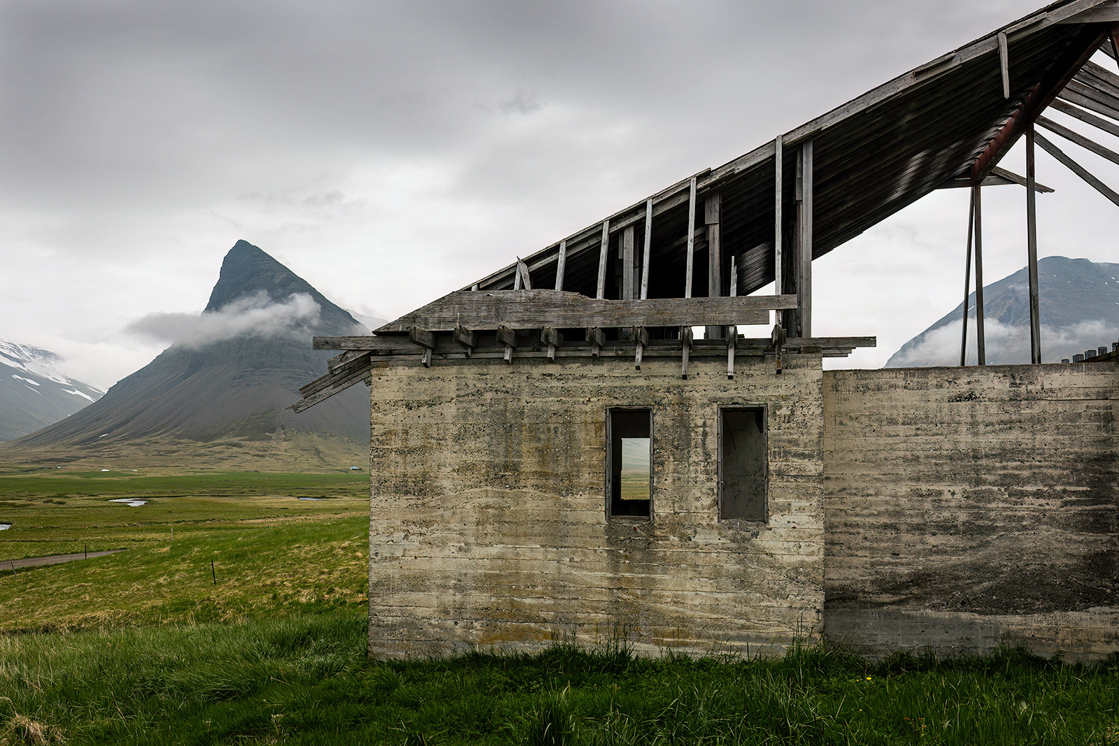 Unfinished house in Westfjords