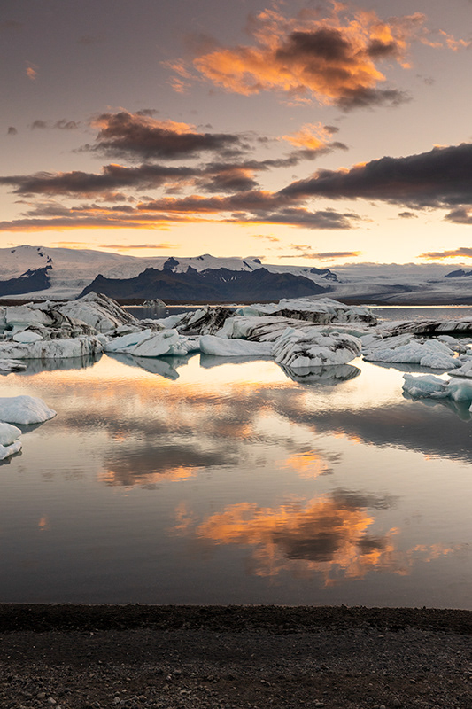 Sunset at the lagoon