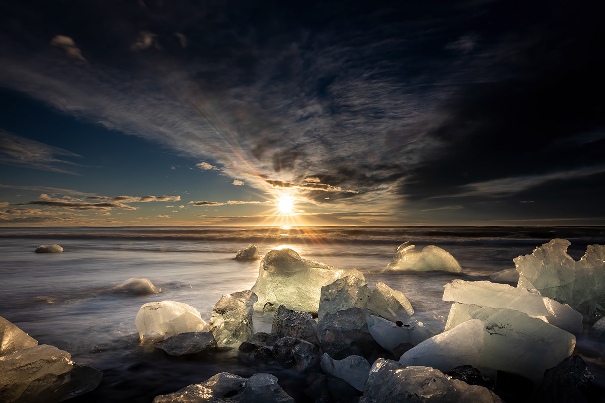 Sunset from Diamond beach