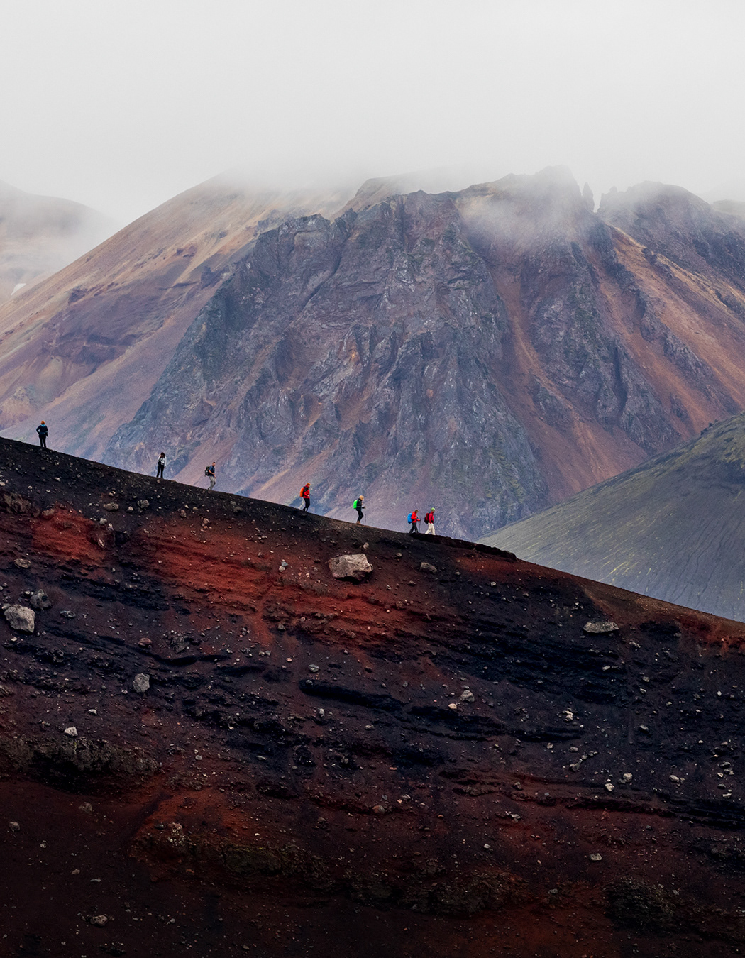 Hikers at Ugly puddle